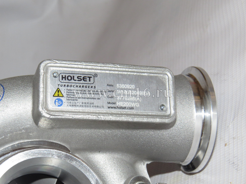 4309492/3776282/3787122/3776286 Турбокомпрессор HOLSET HE200W ISF2.8 Е-4 (О+)
